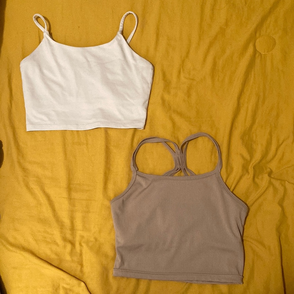 2 workout crop tops